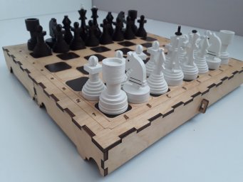 Макет "Портативный шахматный набор" 2