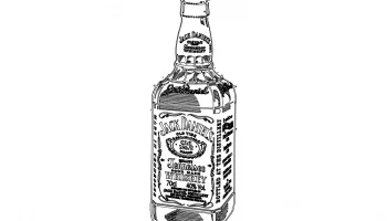 Layout of Jack daniel Whiskey