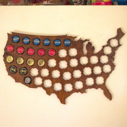 Макет "Карта пивных пробок США" 0