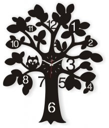 Макет "Настенный декор часы дерево" 0