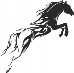 Макет "Племенная лошадь уникальная татуировка для мужчин" 0