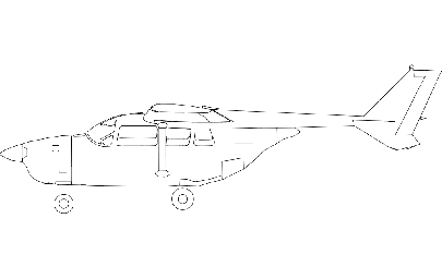 Макет "C337 - c337 - skymaster - профиль" 0