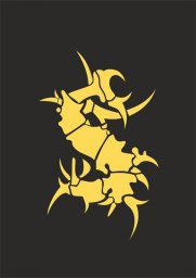 Макет "Логотип Sepultura - племенной" 0