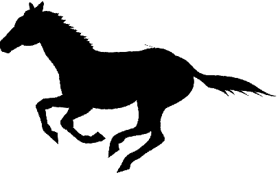 Layout "Silhouette of a running horse" #2254268505 0
