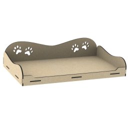 Макет "Собачья кроватка милая приподнятая собачья кровать" 0