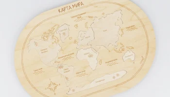 Макет "Карта мира прищепка головоломка игрушка"