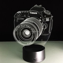 Макет "Оптическая лампа Canon 3d иллюзия" 0