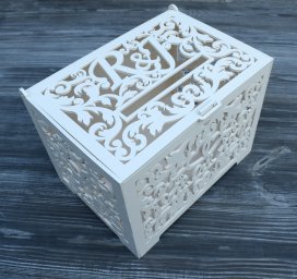 Макет "Свадебная коробка для карт украшения вечеринки деревянная свадебная коробка для денег" 0