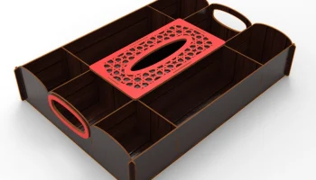 Макет "Деревянные конфеты сухофрукты лоток с салфеткой коробка запечатаны орехи пластины заку"