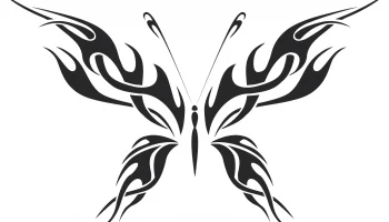 Племенная бабочка векторное искусство 10