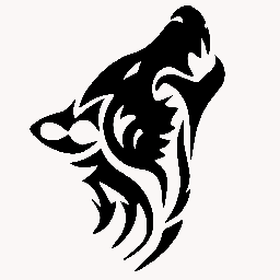 Макет "Татуировка племенного животного волка" 0