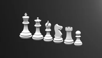 Макет "Шахматная игра король"