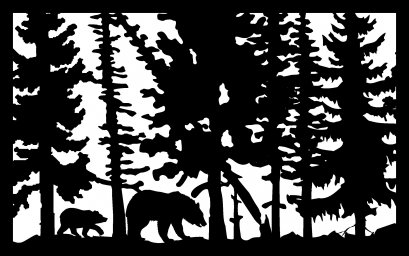 Макет "30 x 48 два медведя, опирающиеся на дерево b плазменное искусство" 0