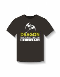 Макет "Дизайн дракона на футболке" 0