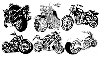 Макет "Дизайн футболки мотоциклетного клуба"