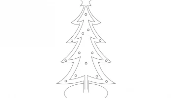 Макет "Рождественская елка" #6731000205