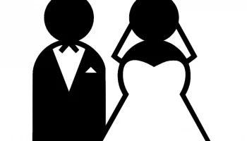 The layout of the "Bride and groom clipart"