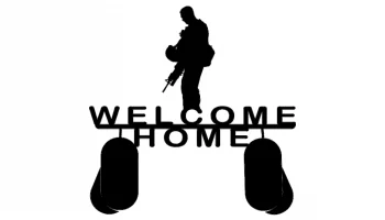 Макет "Добро пожаловать домой, солдат"