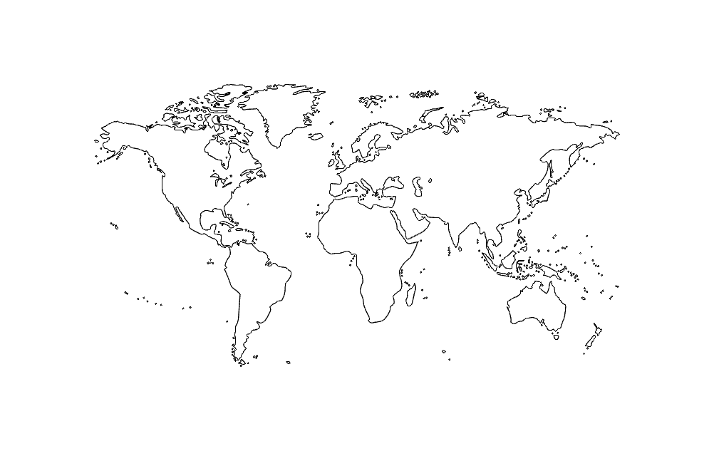 Карта мира для лазерной резки