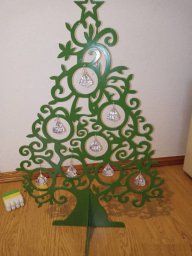 Макет "Новогодняя елка домашний декор" 1