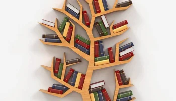 Макет "Kitaplık (ağaç modeli)"