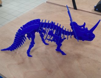Макет "Динозавр Стиракозавр 3d пазл 3 мм" 0