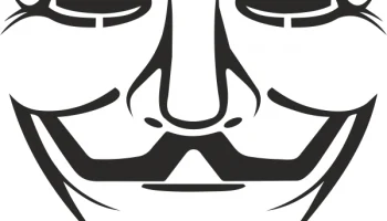 Макет "Логотип маска вендетты"