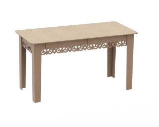 Макет "Декоративный деревянный стол" 0