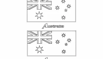 Макет "Флаг Австралии" #815095645