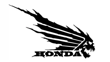 Макет "Honda крыло череп наклейка декаль"