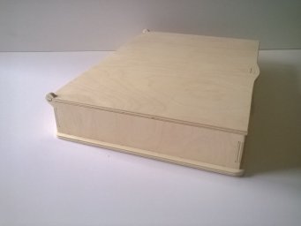 Макет "Деревянная коробка с крышкой" 0