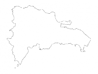 Макет "Карта доминиканской республики" 0