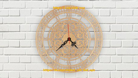 Макет "Шаблон настенных часов" #1763391621 0