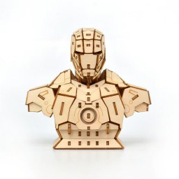 Макет "Железный человек 3d деревянный пазл" 0