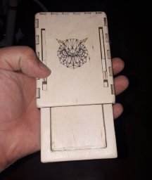 Макет "Сигаретный портсигар деревянная коробка для сигарет" 0