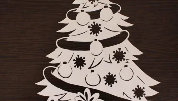 Макет "Симпатичное рождественское украшение деревянный рождественский орнамент"