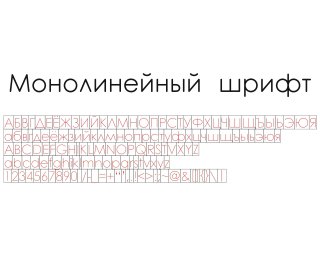 Лазерная гравировка моношрифт кириллический шрифт русский алфавит буквы цифры знаки препинани 0