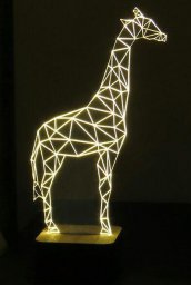 Макет "Ночник с оптической иллюзией жирафа 3d" 0