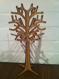 Макет "Деревянное дерево для демонстрации ювелирных изделий 3 мм" 0