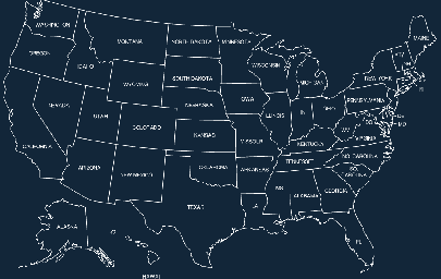 Макет "Карта 50 штатов США" #491172387 0