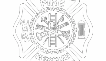 Макет "Пожарный логотип"