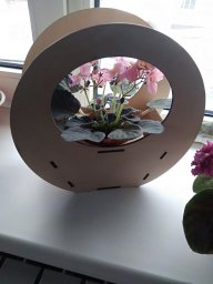 Макет "Шаблон цветочного деревянного декоративного плантатора" 0