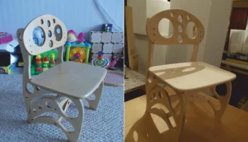 Детский стул с ЧПУ