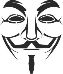 Макет "Логотип маска вендетты" 0