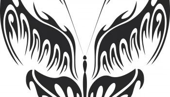 Племенная бабочка векторное искусство 16