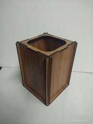 Макет "Деревянный Карандашница для стола" 0