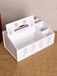 Коробка для салфеток с органайзером 0