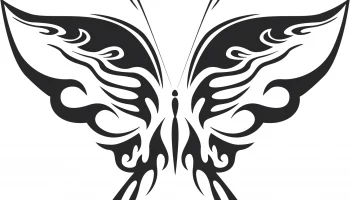 Племенная бабочка векторное искусство 19