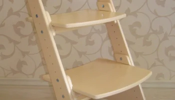 Макет "Детская мебель стульчик для кормления растущий стул"