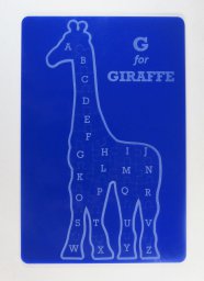 Макет "Алфавит жираф пазл для детей акрил 3 мм svg файл" 2